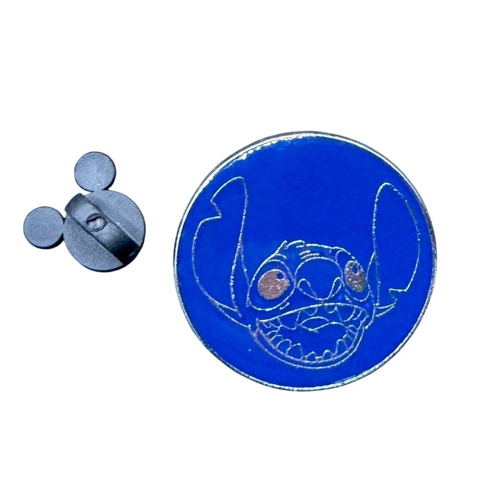 Disney Character Outline Circles Stitch Blue Circle Disney Pin